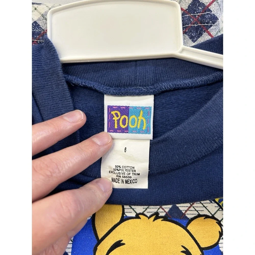 Vintage Winnie The Pooh 2 Pc Outfit Size 6